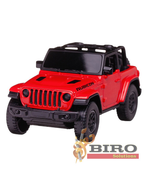 RS Masina RASTAR Die cast 1:43 JEEP Wrangler Rubicon, rosie, 58378